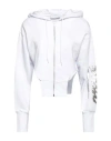 Gaelle Paris Gaëlle Paris Woman Sweatshirt White Size 2 Cotton, Elastane In White