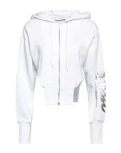 Gaelle Paris Gaëlle Paris Woman Sweatshirt White Size 2 Cotton, Elastane