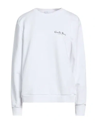 Gaelle Paris Gaëlle Paris Woman Sweatshirt White Size L Cotton, Elastane