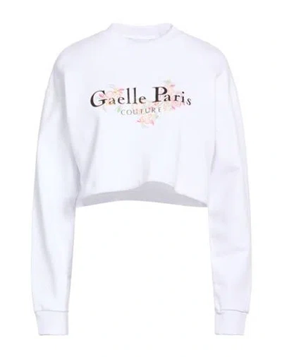 Gaelle Paris Gaëlle Paris Woman Sweatshirt White Size M Cotton, Elastane