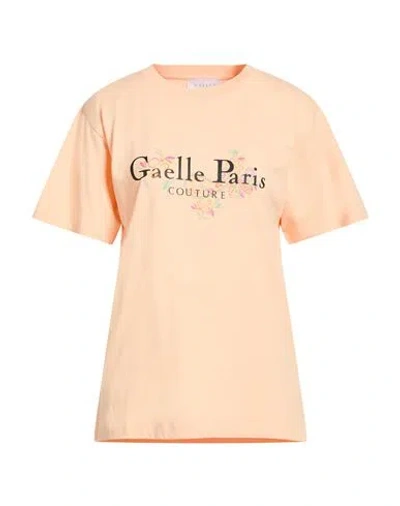 Gaelle Paris Gaëlle Paris Woman T-shirt Apricot Size L Cotton In Orange