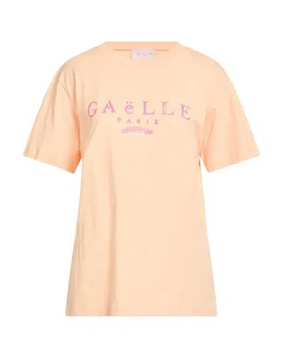 Gaelle Paris Gaëlle Paris Woman T-shirt Apricot Size L Cotton In Orange