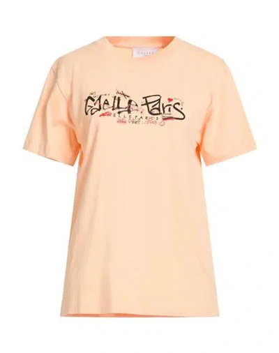 Gaelle Paris Gaëlle Paris Woman T-shirt Apricot Size L Cotton In Pink