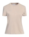 Gaelle Paris Gaëlle Paris Woman T-shirt Beige Size 4 Modal, Polyester In Neutral