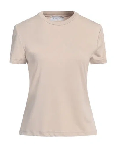 Gaelle Paris Gaëlle Paris Woman T-shirt Beige Size 4 Modal, Polyester In Neutral