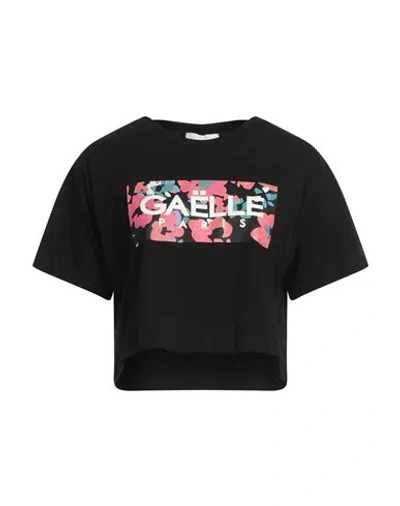 Gaelle Paris Gaëlle Paris Woman T-shirt Black Size 0 Cotton