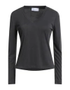 Gaelle Paris Gaëlle Paris Woman T-shirt Black Size 4 Modal, Polyester