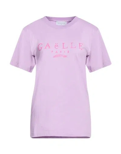 Gaelle Paris Gaëlle Paris Woman T-shirt Lilac Size M Cotton In Purple
