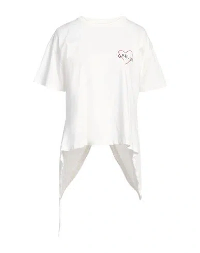 Gaelle Paris Gaëlle Paris Woman T-shirt Off White Size 1 Cotton