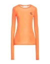 Gaelle Paris Gaëlle Paris Woman T-shirt Orange Size 1 Polyester, Viscose, Polyamide, Elastane In Orange