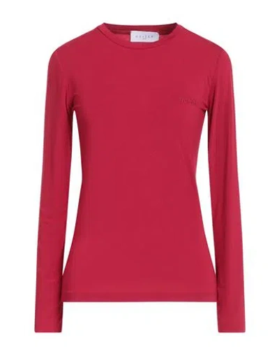 Gaelle Paris Gaëlle Paris Woman T-shirt Red Size 1 Rayon, Polyester, Elastane