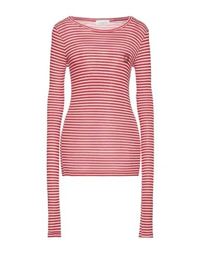 Gaelle Paris Gaëlle Paris Woman T-shirt Red Size 1 Viscose, Polyamide, Elastane, Cashmere