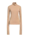 Gaelle Paris Gaëlle Paris Woman T-shirt Sand Size 3 Polyester, Viscose, Elastane, Metallic Fiber, Polyamide