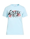 Gaelle Paris Gaëlle Paris Woman T-shirt Sky Blue Size L Cotton, Elastane In Blue