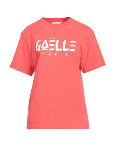 Gaelle Paris Gaëlle Paris Woman T-shirt Tomato Red Size 2 Cotton