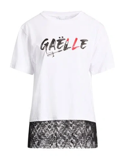 Gaelle Paris Gaëlle Paris Woman T-shirt White Size 1 Cotton
