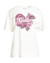 Gaelle Paris Gaëlle Paris Woman T-shirt White Size 3 Cotton In Neutral
