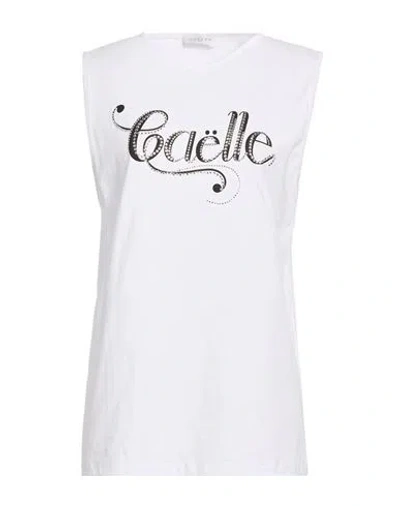 Gaelle Paris Gaëlle Paris Woman T-shirt White Size 3 Cotton