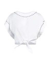 Gaelle Paris Gaëlle Paris Woman T-shirt White Size 2 Cotton In White