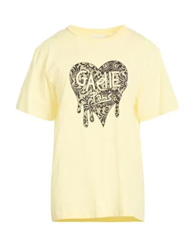 Gaelle Paris Gaëlle Paris Woman T-shirt Yellow Size L Cotton