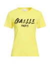Gaelle Paris Gaëlle Paris Woman T-shirt Yellow Size L Cotton, Elastane In Yellow