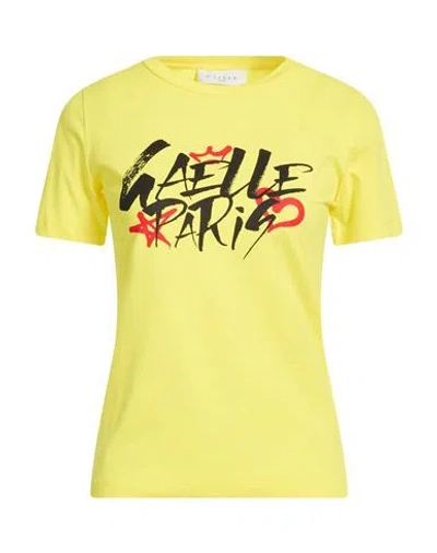 Gaelle Paris Gaëlle Paris Woman T-shirt Yellow Size M Cotton, Elastane