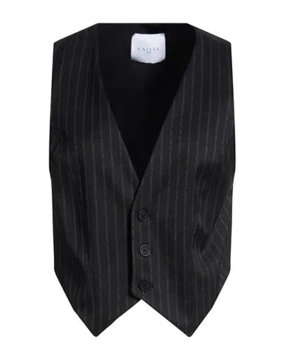 Gaelle Paris Gaëlle Paris Woman Tailored Vest Black Size 2 Polyester, Viscose, Elastane In White