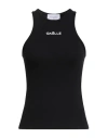 Gaelle Paris Gaëlle Paris Woman Tank Top Black Size 3 Cotton, Elastane In Black