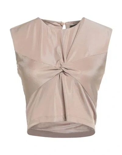 Gaelle Paris Gaëlle Paris Woman Top Beige Size 6 Polyester, Elastane In Pink