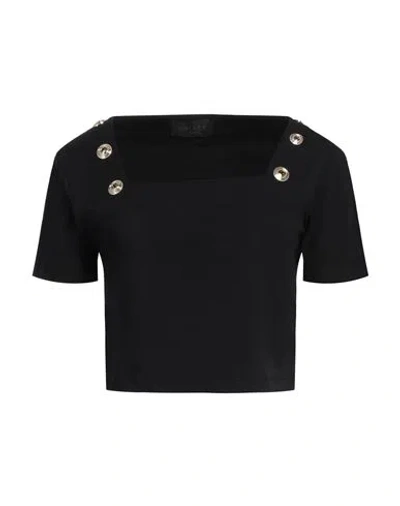 Gaelle Paris Gaëlle Paris Woman Top Black Size 1 Cotton, Elastane