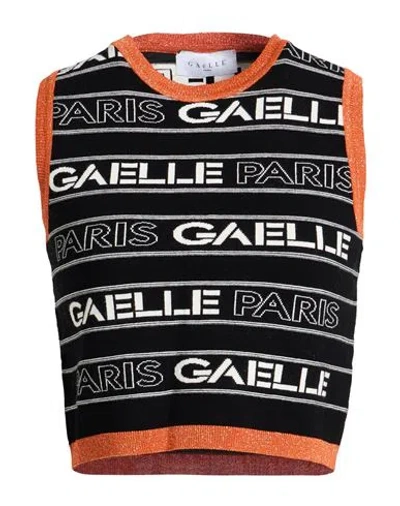 Gaelle Paris Gaëlle Paris Woman Top Black Size 1 Viscose, Nylon, Metallic Fiber