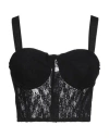 Gaelle Paris Gaëlle Paris Woman Top Black Size 8 Polyamide, Elastane, Polyester In Black