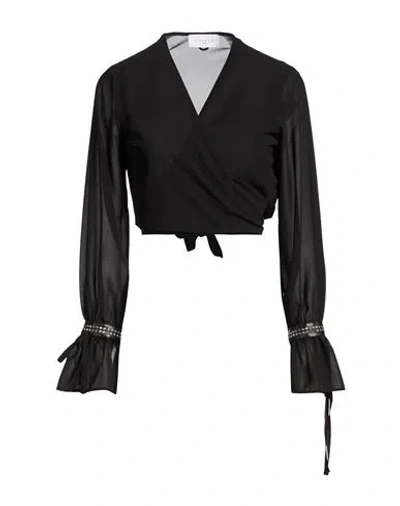 Gaelle Paris Gaëlle Paris Woman Top Black Size 10 Polyester