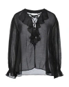 Gaelle Paris Gaëlle Paris Woman Top Black Size 2 Viscose, Polyamide