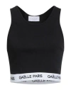 Gaelle Paris Gaëlle Paris Woman Top Black Size 3 Cotton, Elastane In Black