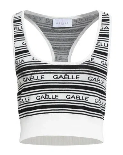Gaelle Paris Gaëlle Paris Woman Top Black Size 3 Viscose, Polyamide In Multi