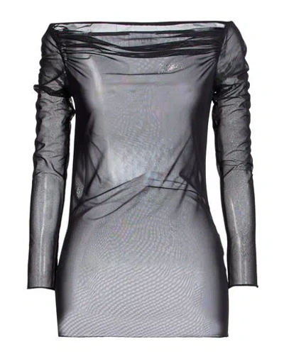 Gaelle Paris Gaëlle Paris Woman Top Black Size 4 Polyamide, Elastane
