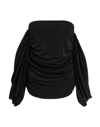 Gaelle Paris Gaëlle Paris Woman Top Black Size 4 Polyester, Elastane