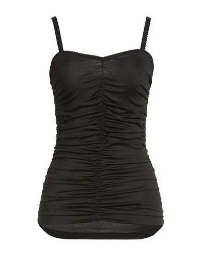 Gaelle Paris Gaëlle Paris Woman Top Black Size 4 Polyester, Elastane