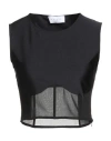 Gaelle Paris Gaëlle Paris Woman Top Black Size 4 Viscose, Polyester, Elastane In Black