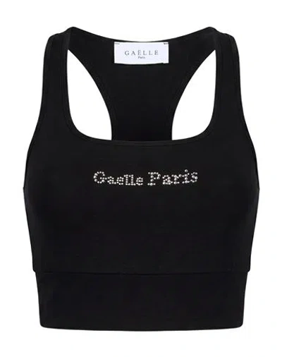 Gaelle Paris Gaëlle Paris Woman Top Black Size L Cotton, Elastane