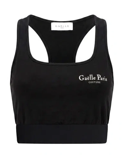 Gaelle Paris Gaëlle Paris Woman Top Black Size L Cotton, Elastane