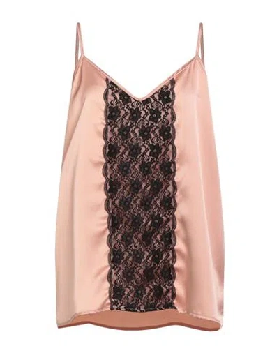 Gaelle Paris Gaëlle Paris Woman Top Blush Size 4 Polyester, Polyamide In Pink