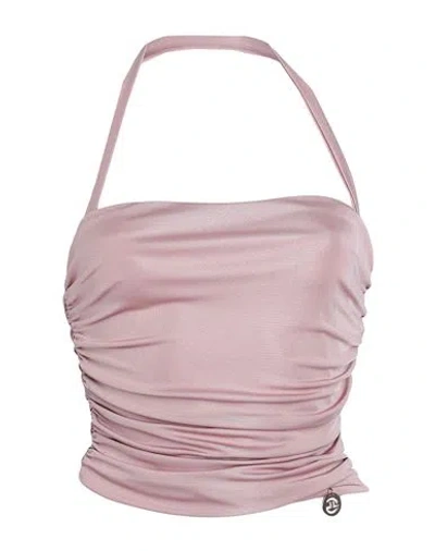 Gaelle Paris Gaëlle Paris Woman Top Blush Size 6 Polyester, Elastane In Pink