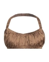 Gaelle Paris Gaëlle Paris Woman Top Brown Size 6 Viscose In Brown