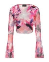 Gaelle Paris Gaëlle Paris Woman Top Fuchsia Size 4 Polyester, Elastane In Pink