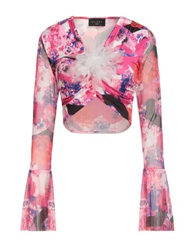 Gaelle Paris Gaëlle Paris Woman Top Fuchsia Size 4 Polyester, Elastane In Pink