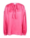 Gaelle Paris Gaëlle Paris Woman Top Fuchsia Size 8 Polyester In Pink