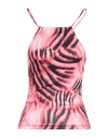 Gaelle Paris Gaëlle Paris Woman Top Fuchsia Size S Polyester In Pink