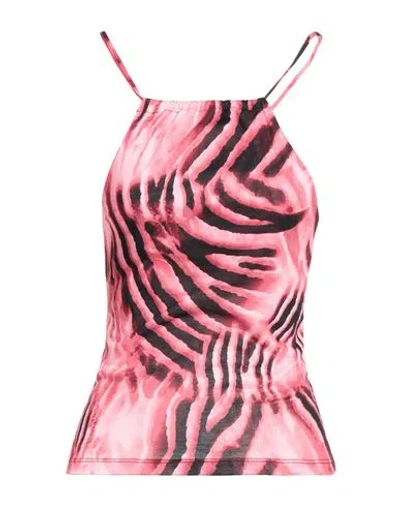 Gaelle Paris Gaëlle Paris Woman Top Fuchsia Size S Polyester In Pink